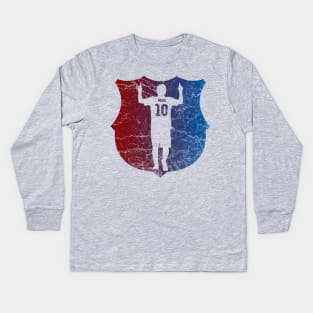 Messi (Barcelona Colors) Kids Long Sleeve T-Shirt